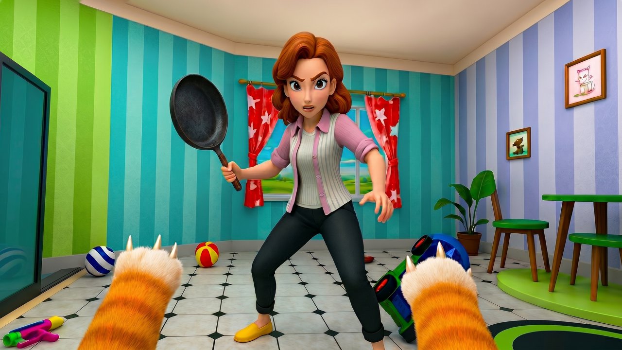 Bad Cat Prankster - Mom's Return gameplay screenshot