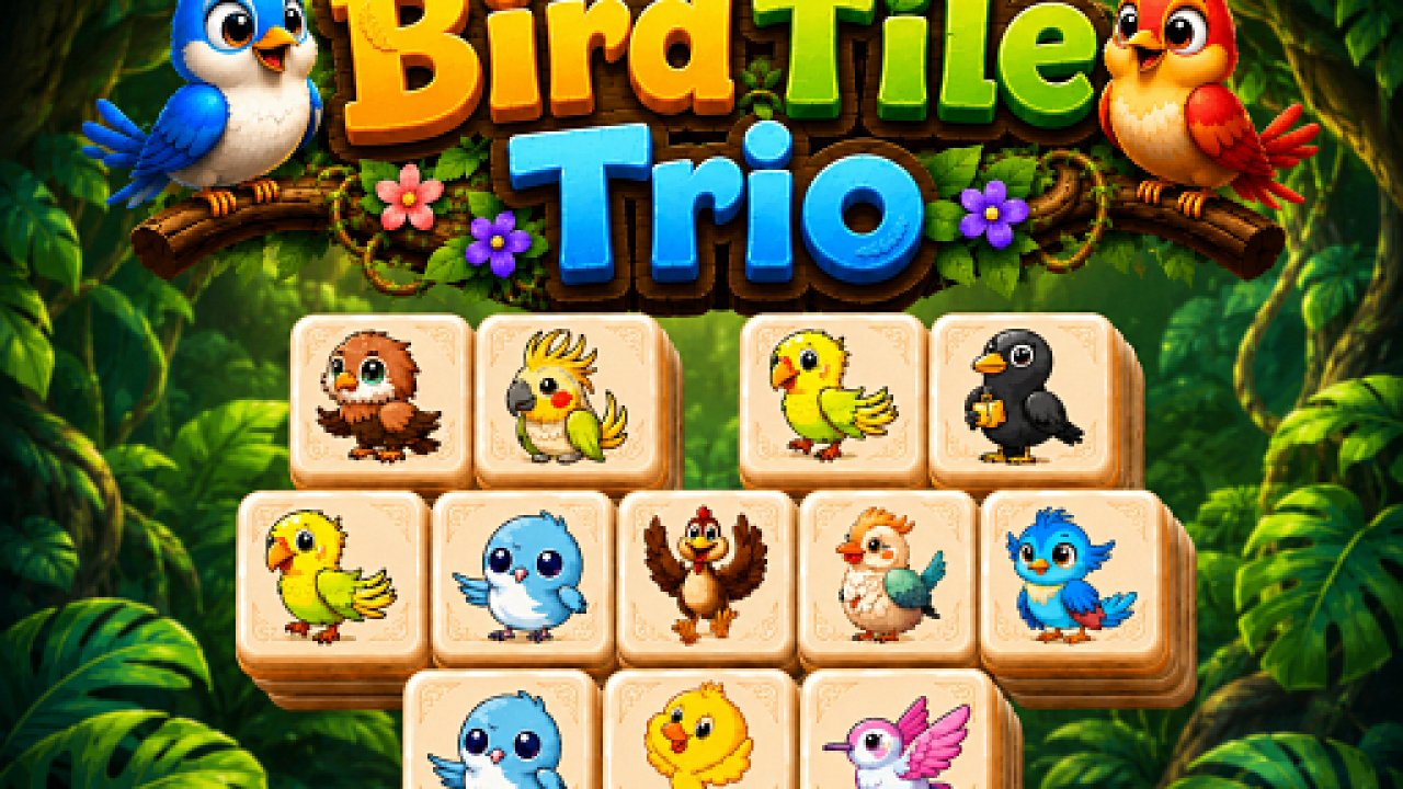 Bird Tile Trio
