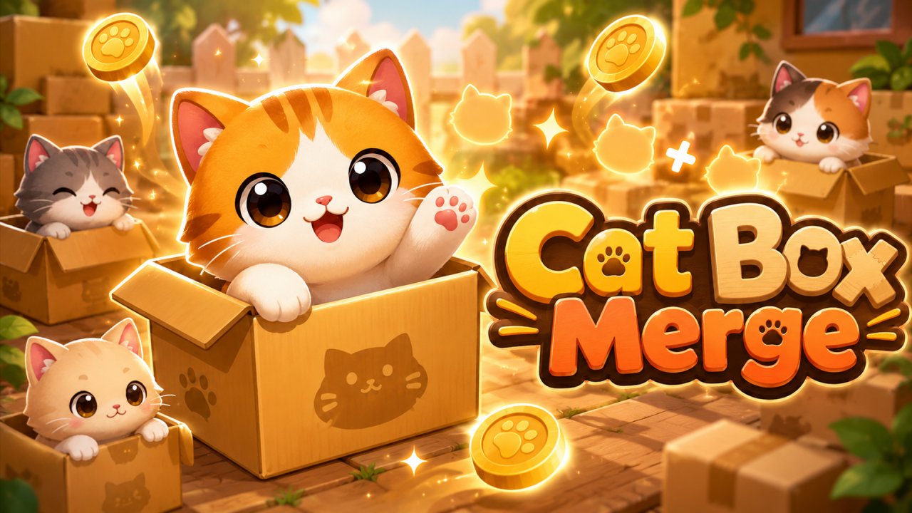 Cat Box Merge gameplay screenshot