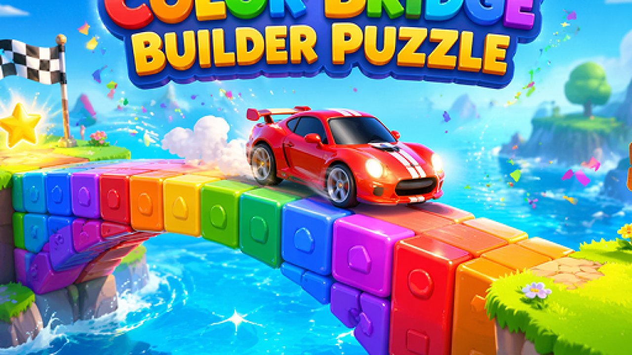 Color Bridge Builder Puzzle