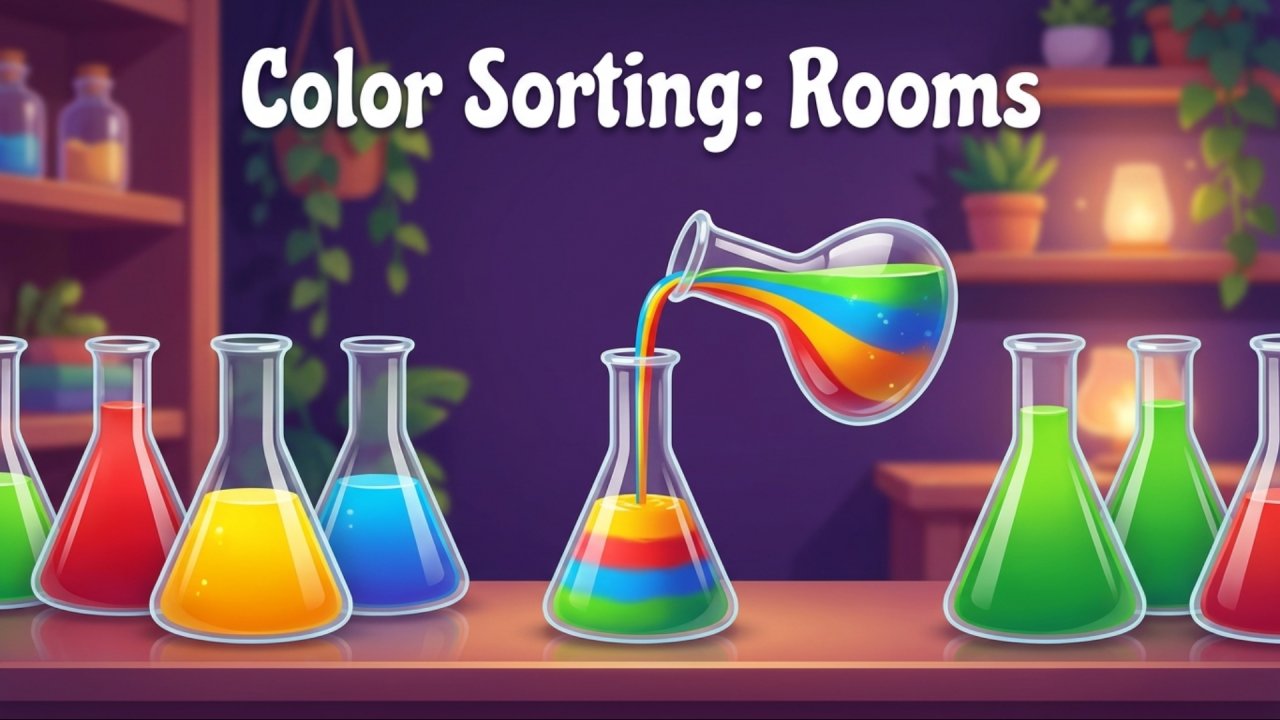 Color Sorting: Rooms