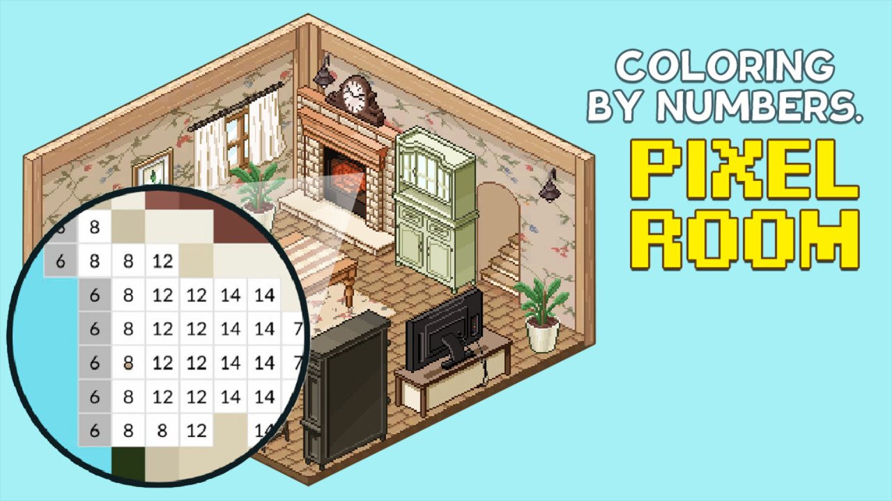 Coloring by Numbers. Pixel Room