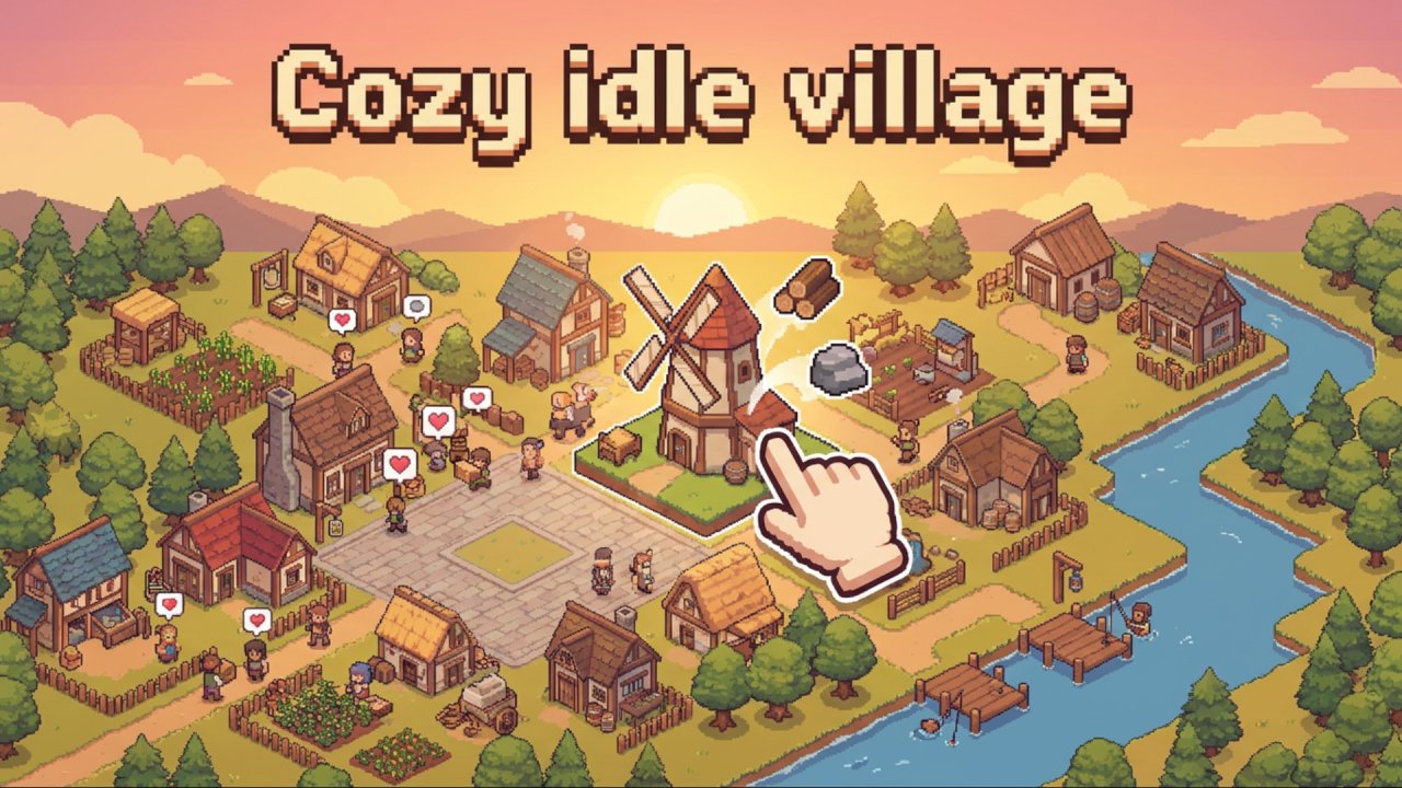 Cozy idle village