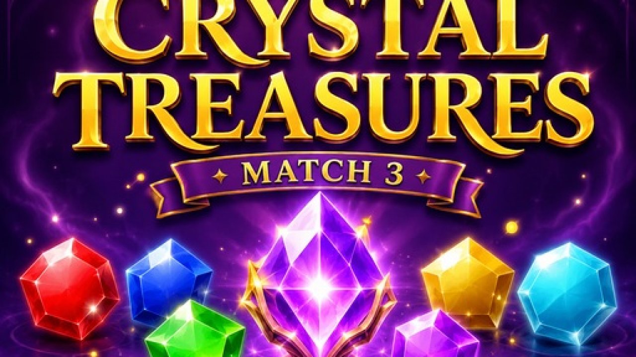 Crystal Treasures: Match 3