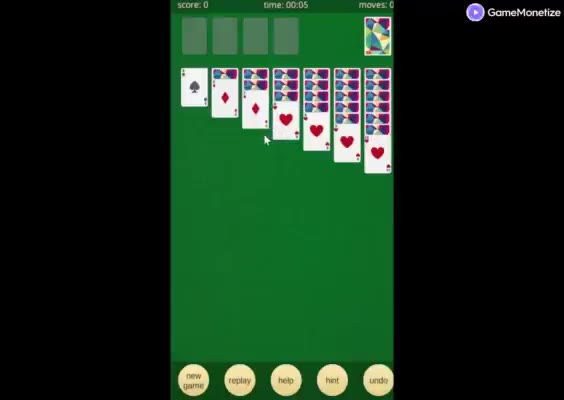 Klondike Solitaire Game gameplay screenshot