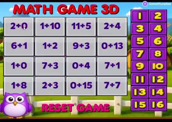 Math Game 3D