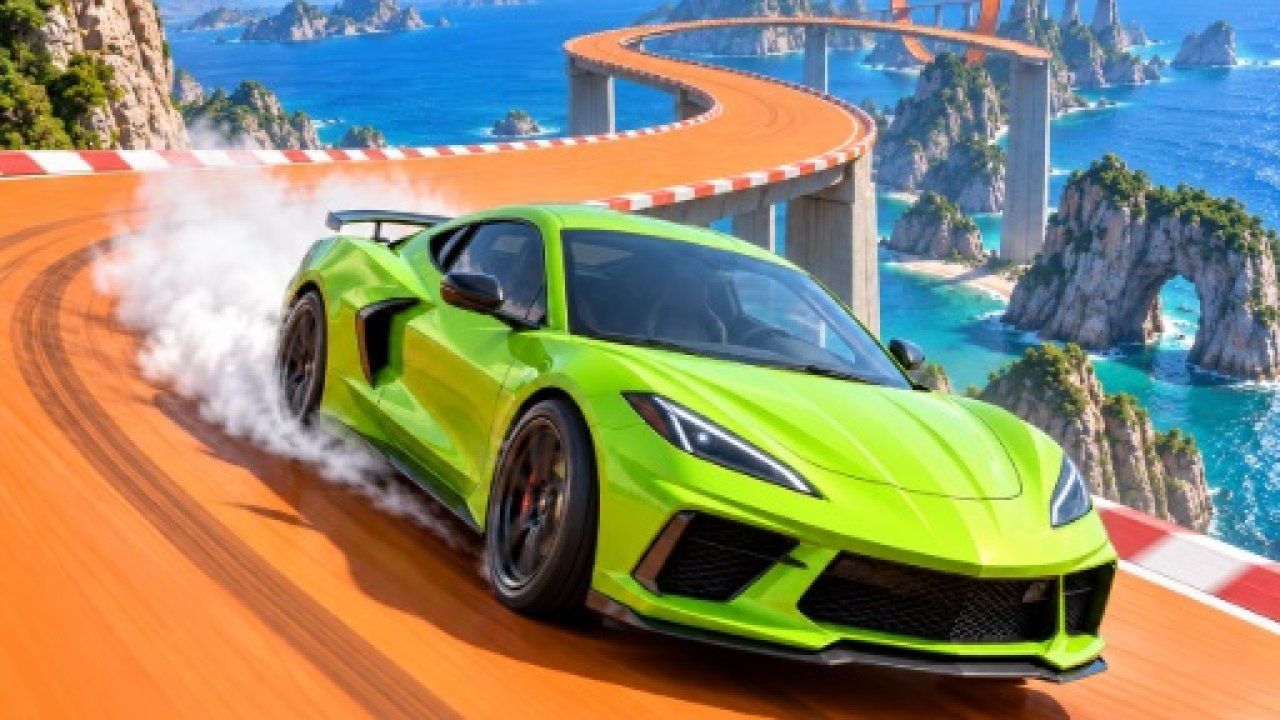 Mega Ramp Car Stunts GT Racing