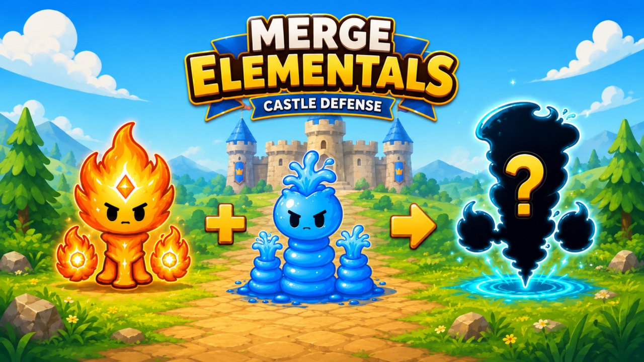 Merge Elementals: Castle Defense