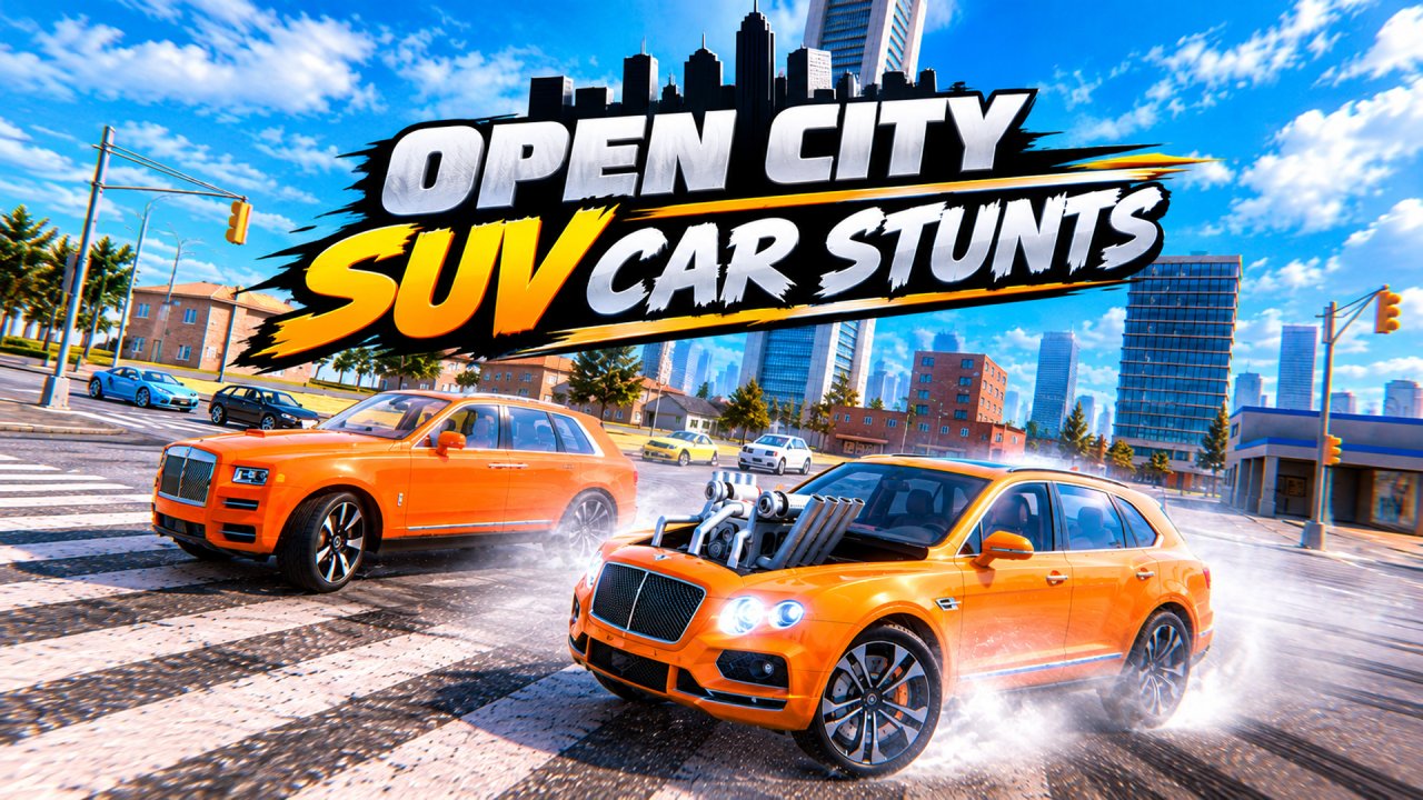 Open City SUV Car Stunts