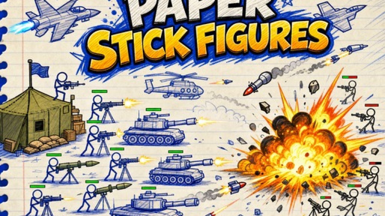 Paper Stick Figures