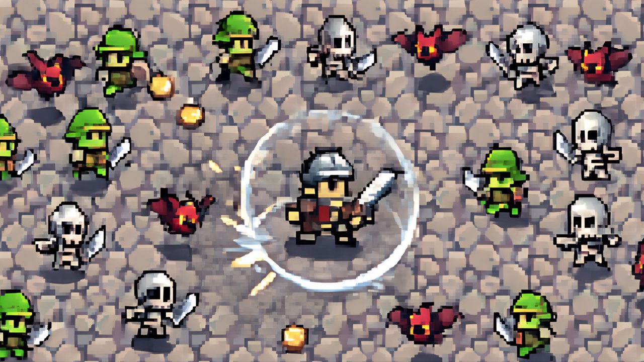 Pixel hero survivor gameplay screenshot