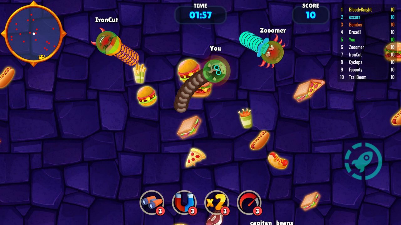SnakeWar.io gameplay screenshot
