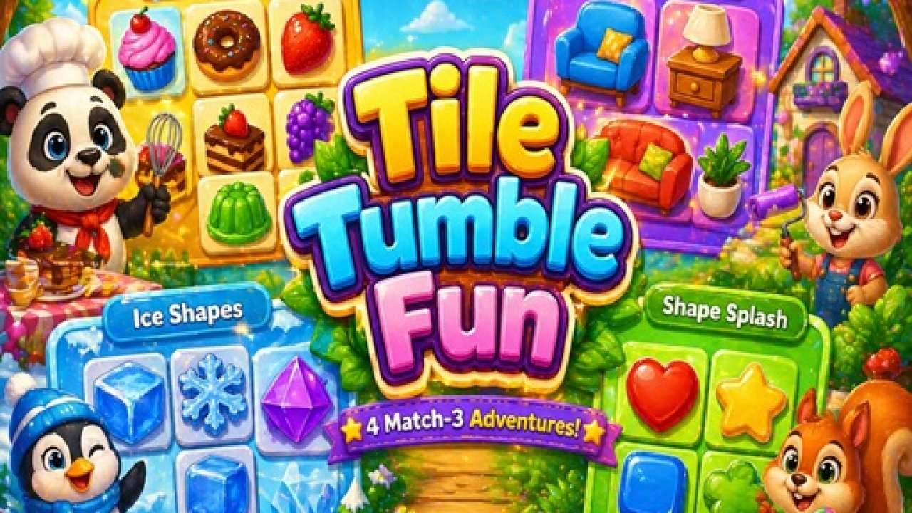 Tile Tumble Fun 4 in 1