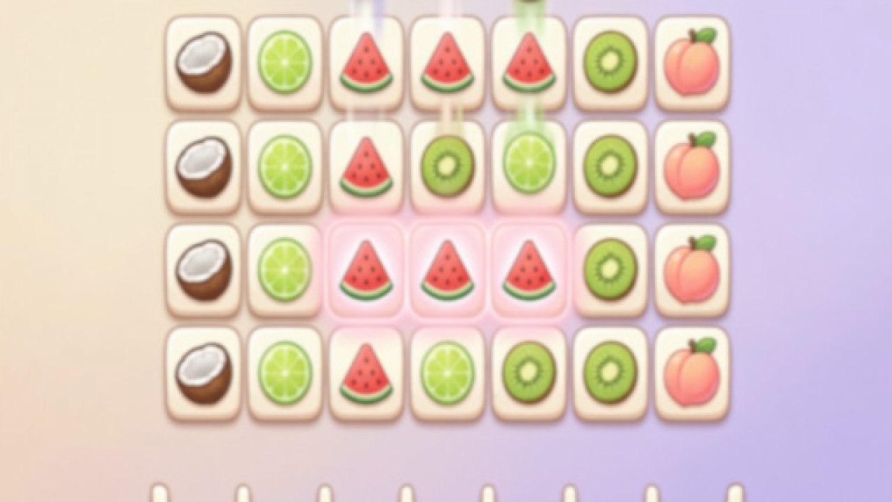 Tiles: Collect 3 fruits