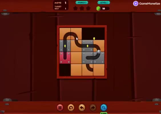 Unroll Ball Slide Puzzle