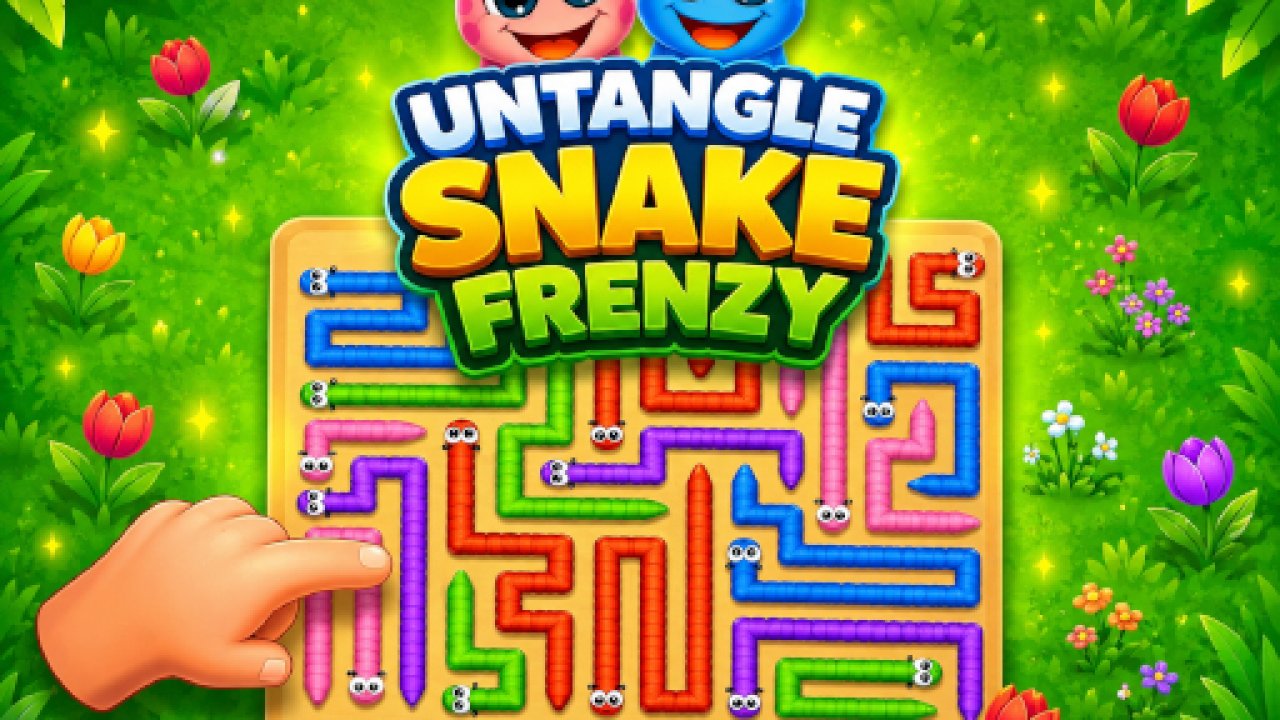 Untangle Snake Frenzy