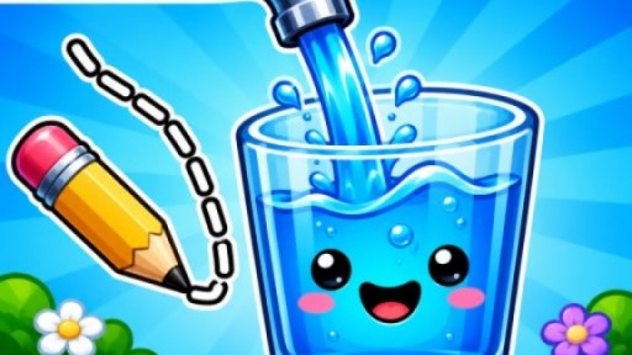 Water Flow Happy Glass