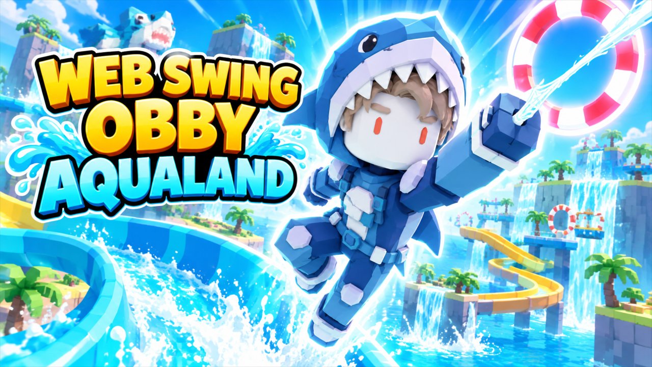 Web Swing Obby: Aqualand