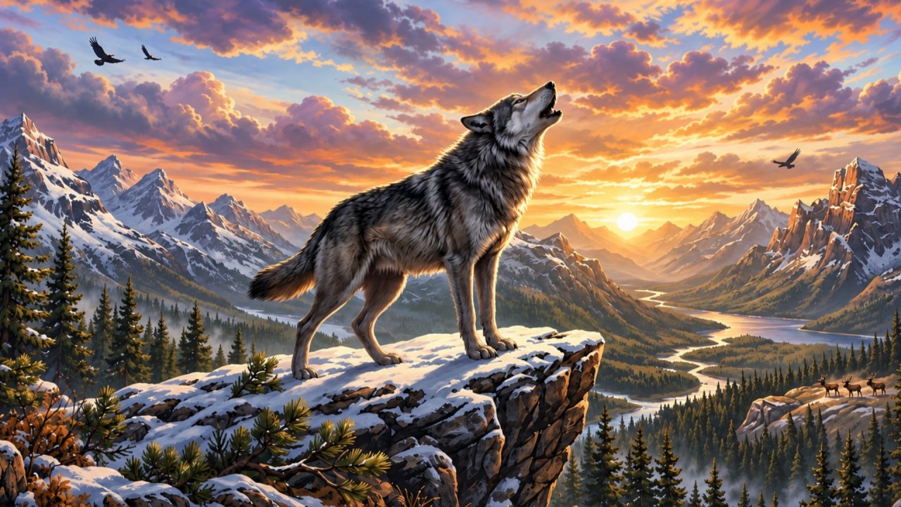 Wild Wolf Simulator Animal Games