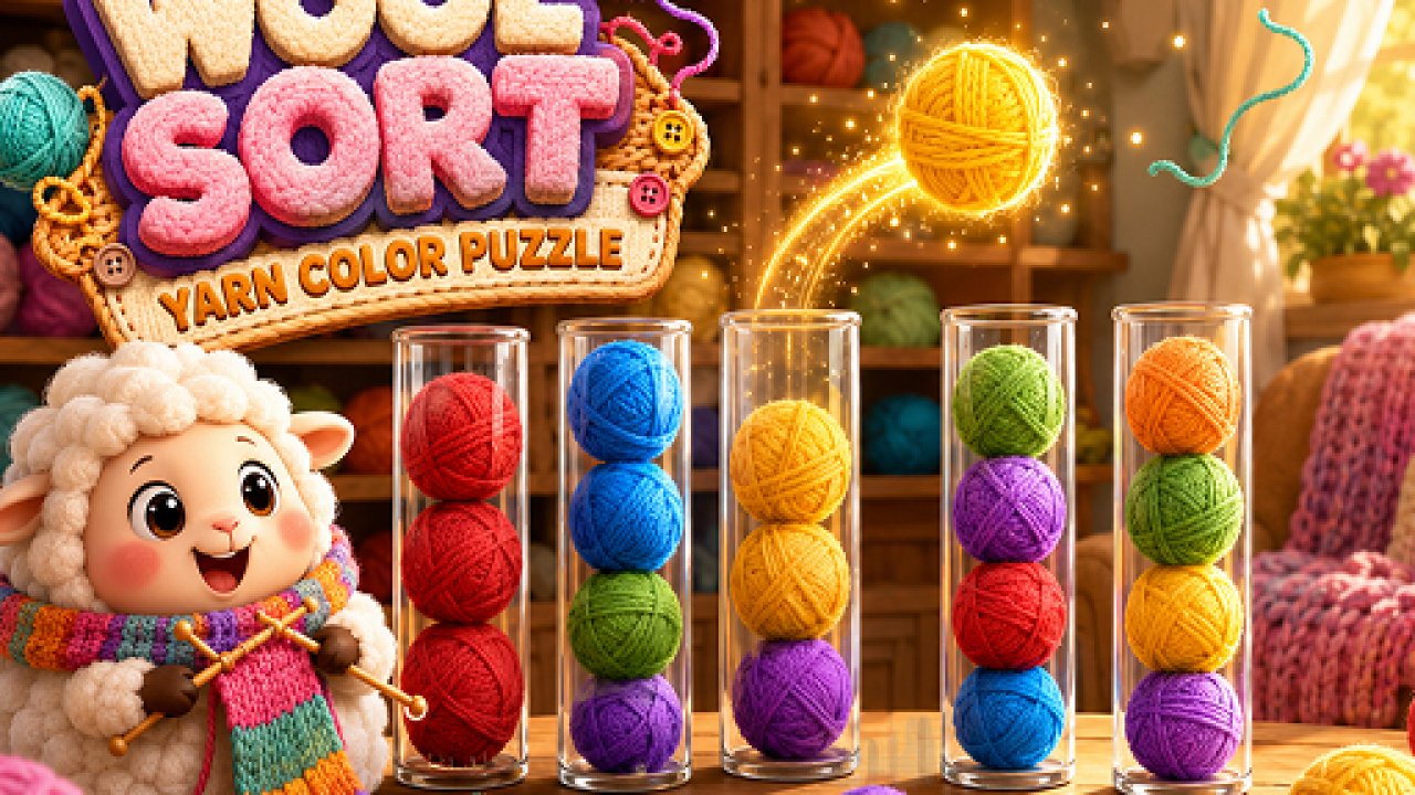 Wool Sort: Yarn Color Puzzle
