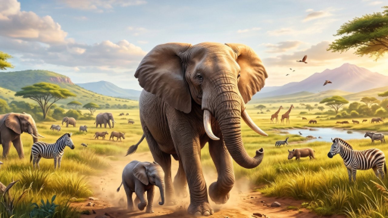 Zoo Elephant Simulator City Attack
