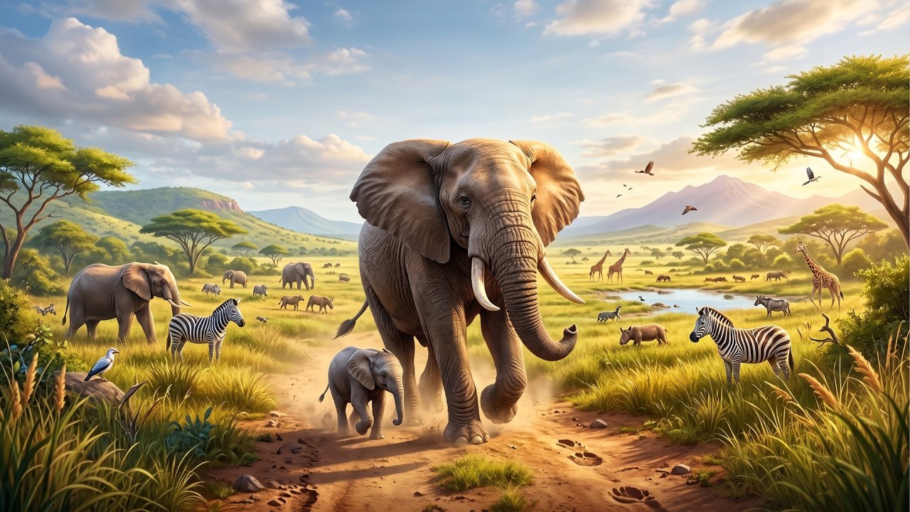 Zoo Elephant Simulator City Attack